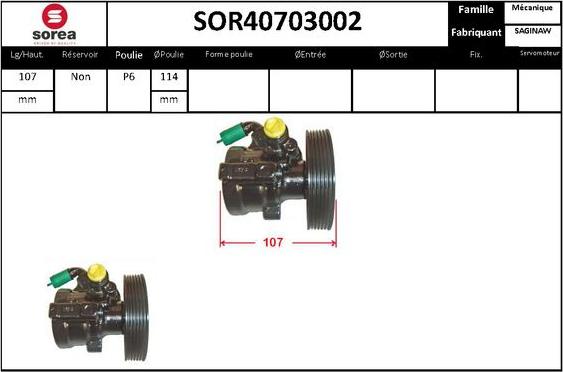 STARTCAR SOR40703002 - Hydraulic Pump, steering system www.autospares.lv