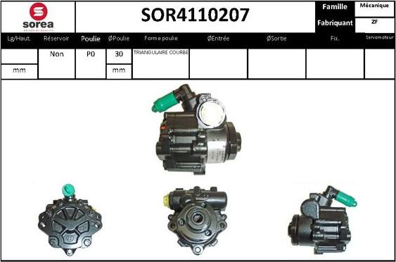 STARTCAR SOR4110207 - Hidrosūknis, Stūres iekārta www.autospares.lv