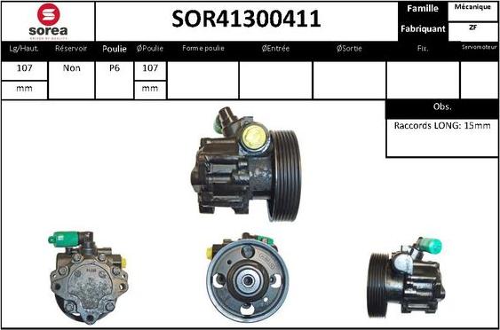 STARTCAR SOR41300411 - Hydraulic Pump, steering system www.autospares.lv