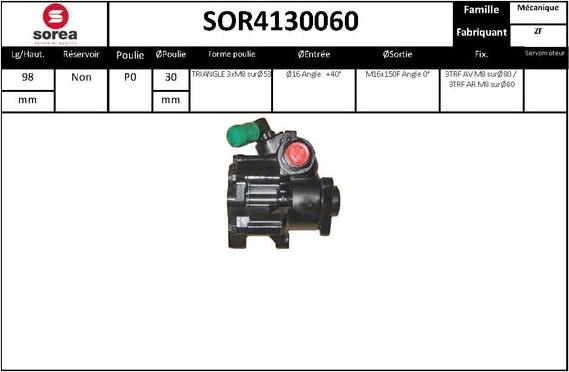 STARTCAR SOR4130060 - Hidrosūknis, Stūres iekārta www.autospares.lv