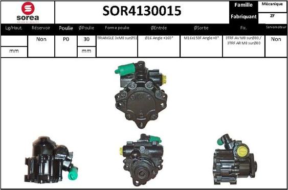 STARTCAR SOR4130015 - Hidrosūknis, Stūres iekārta www.autospares.lv