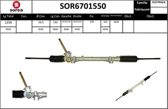 STARTCAR SOR6701550 - Stūres mehānisms autospares.lv