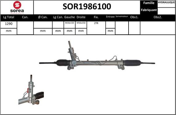 STARTCAR SOR1986100 - Stūres mehānisms www.autospares.lv