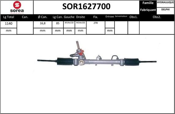 STARTCAR SOR1627700 - Stūres mehānisms www.autospares.lv