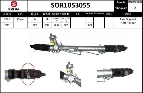 STARTCAR SOR1053055 - Рулевой механизм, рейка www.autospares.lv