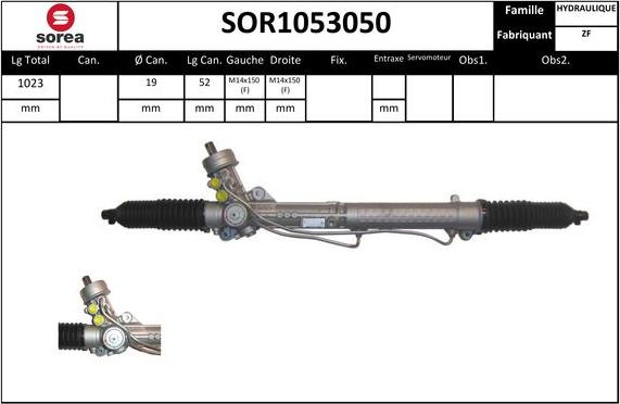 STARTCAR SOR1053050 - Рулевой механизм, рейка www.autospares.lv