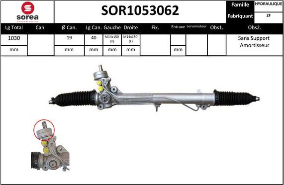 STARTCAR SOR1053062 - Рулевой механизм, рейка www.autospares.lv