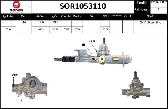 STARTCAR SOR1053110 - Stūres mehānisms autospares.lv