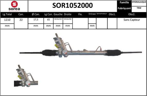 STARTCAR SOR1052000 - Stūres mehānisms www.autospares.lv