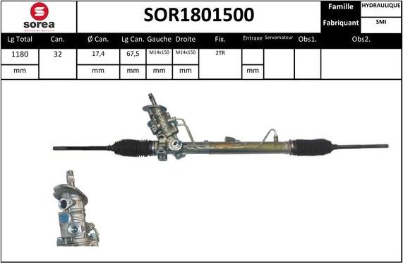 STARTCAR SOR1801500 - Stūres mehānisms www.autospares.lv