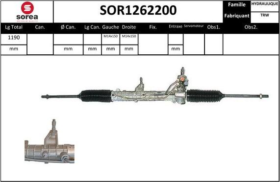 STARTCAR SOR1262200 - Stūres mehānisms autospares.lv