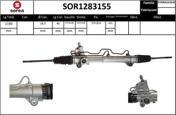 STARTCAR SOR1283155 - Stūres mehānisms autospares.lv