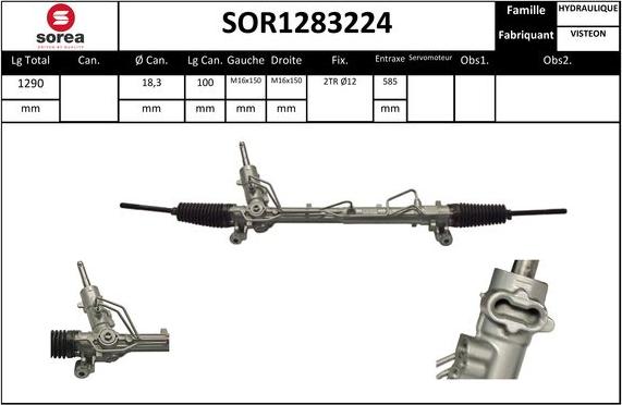 STARTCAR SOR1283224 - Stūres mehānisms www.autospares.lv