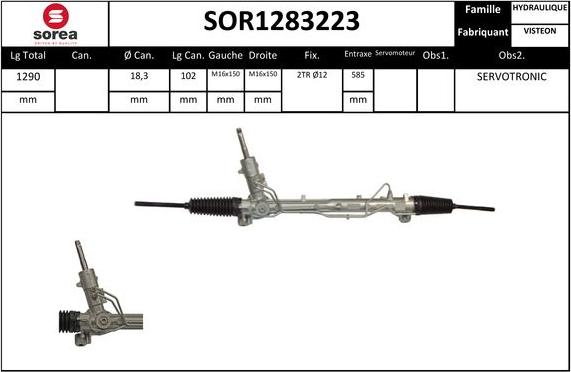 STARTCAR SOR1283223 - Stūres mehānisms www.autospares.lv