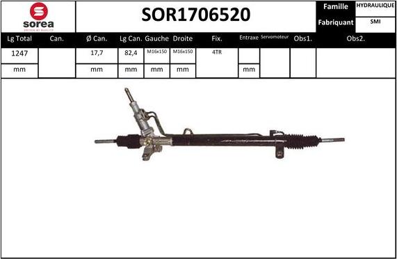 STARTCAR SOR1706520 - Steering Gear www.autospares.lv