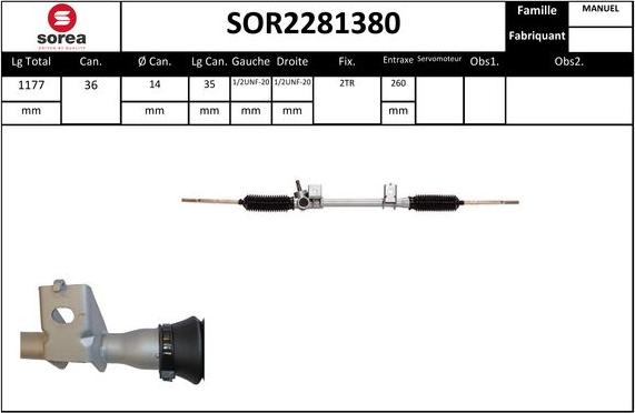 STARTCAR SOR2281380 - Stūres mehānisms autospares.lv