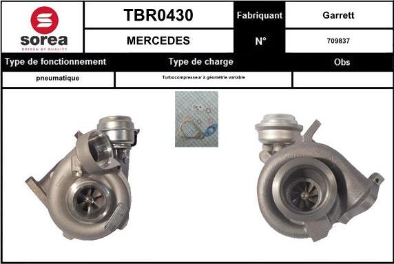 STARTCAR TBR0430 - Kompresors, Turbopūte autospares.lv