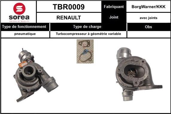 STARTCAR TBR0009 - Kompresors, Turbopūte www.autospares.lv