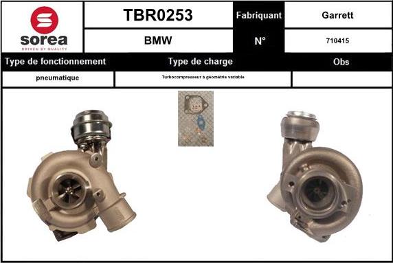 STARTCAR TBR0253 - Kompresors, Turbopūte autospares.lv