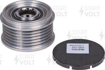 StartVOLT SGP 0803 - Pulley, alternator, freewheel clutch www.autospares.lv