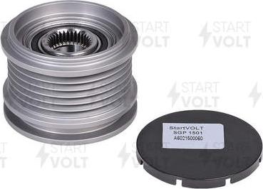 StartVOLT SGP 1501 - Pulley, alternator, freewheel clutch www.autospares.lv