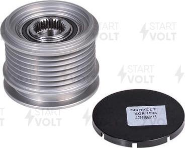 StartVOLT SGP 1503 - Pulley, alternator, freewheel clutch www.autospares.lv