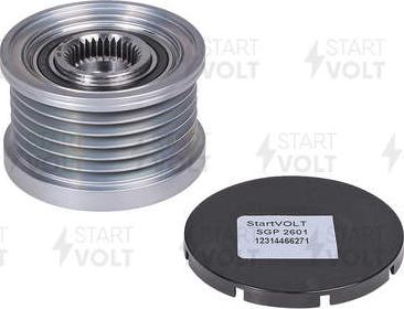 StartVOLT SGP 2601 - Шкив генератора, муфта www.autospares.lv