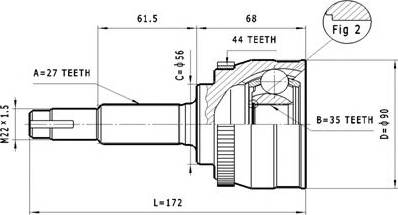 Statim C.320 - Joint Kit, drive shaft www.autospares.lv