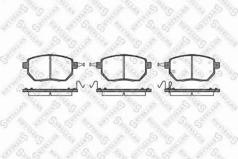 Stellox 996 002B-SX - Bremžu uzliku kompl., Disku bremzes www.autospares.lv