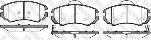 Stellox 964 002BL-SX - Bremžu uzliku kompl., Disku bremzes autospares.lv