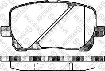 Stellox 965 000B-SX - Bremžu uzliku kompl., Disku bremzes autospares.lv