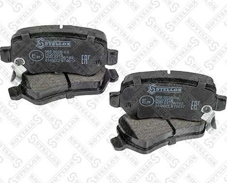 Stellox 968 002B-SX - Brake Pad Set, disc brake www.autospares.lv