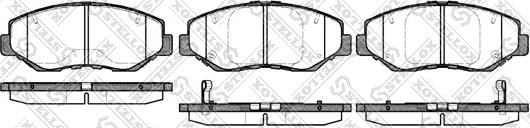 Stellox 910 000B-SX - Тормозные колодки, дисковые, комплект www.autospares.lv