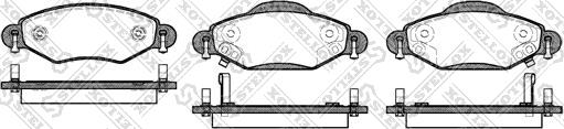 Stellox 989 002-SX - Bremžu uzliku kompl., Disku bremzes autospares.lv