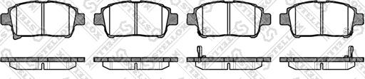 Stellox 982 002-SX - Brake Pad Set, disc brake www.autospares.lv