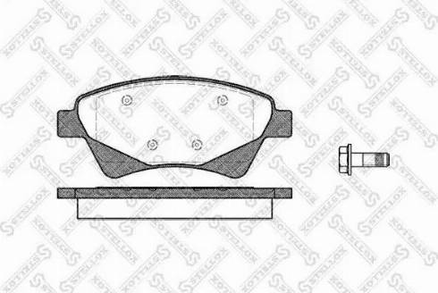 Stellox 987 020L-SX - Bremžu uzliku kompl., Disku bremzes autospares.lv