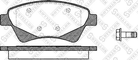 Stellox 987 020-SX - Bremžu uzliku kompl., Disku bremzes autospares.lv