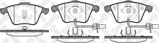 Stellox 975 002BL-SX - Тормозные колодки, дисковые, комплект www.autospares.lv