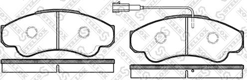 Stellox 970 001BL-SX - Brake Pad Set, disc brake www.autospares.lv