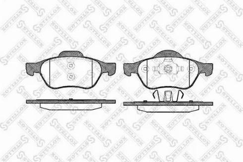 Stellox 973 000L-SX - Тормозные колодки, дисковые, комплект www.autospares.lv