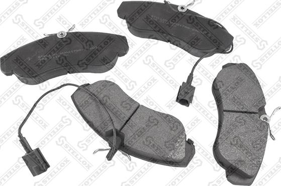 Stellox 498 011B-SX - Brake Pad Set, disc brake www.autospares.lv