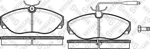 Stellox 497 002B-SX - Brake Pad Set, disc brake www.autospares.lv