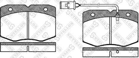 Stellox 446 002-SX - Bremžu uzliku kompl., Disku bremzes autospares.lv