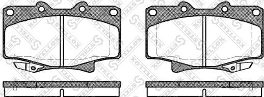 Stellox 440 004-SX - Bremžu uzliku kompl., Disku bremzes www.autospares.lv