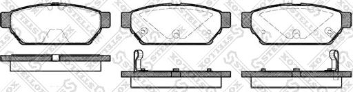 Stellox 451 002B-SX - Brake Pad Set, disc brake www.autospares.lv