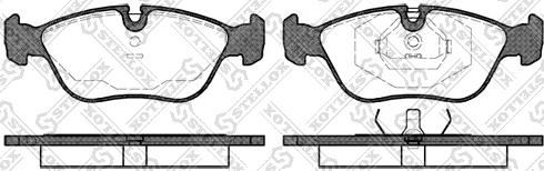 Stellox 457 000B-SX - Brake Pad Set, disc brake www.autospares.lv