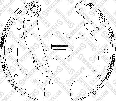 Stellox 409 100-SX - Bremžu loku komplekts www.autospares.lv