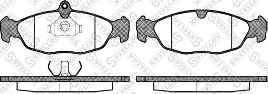 Stellox 404 000-SX - Brake Pad Set, disc brake www.autospares.lv