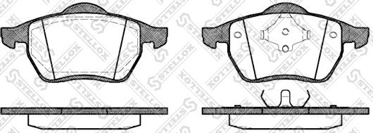 Stellox 401 000B-SX - Brake Pad Set, disc brake www.autospares.lv