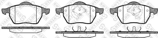 Stellox 401 001B-SX - Тормозные колодки, дисковые, комплект www.autospares.lv